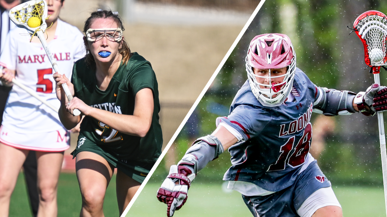 Quinn Murray of Georgetown Visitation (D.C.) and Rowyn Nurry of Loomis Chaffee (Conn.)